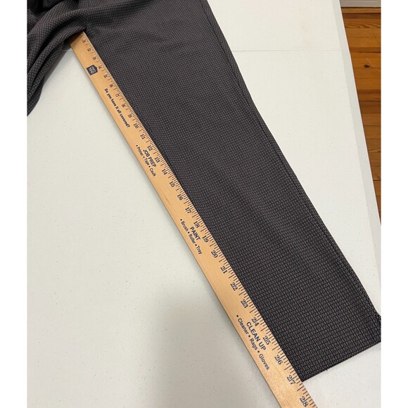 ZARA Trafaluc Women's Pants Navy Blue Red Dot Print Side Zipper Stretch Size L - Picture 10 of 11